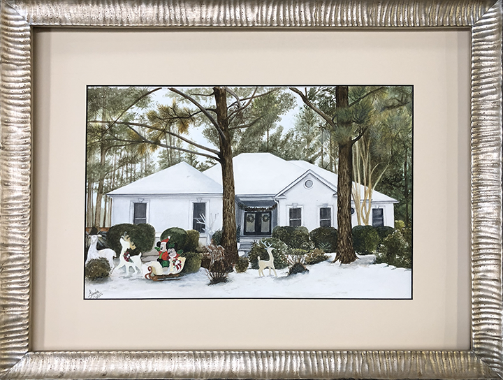 Courtney's House at Christmas